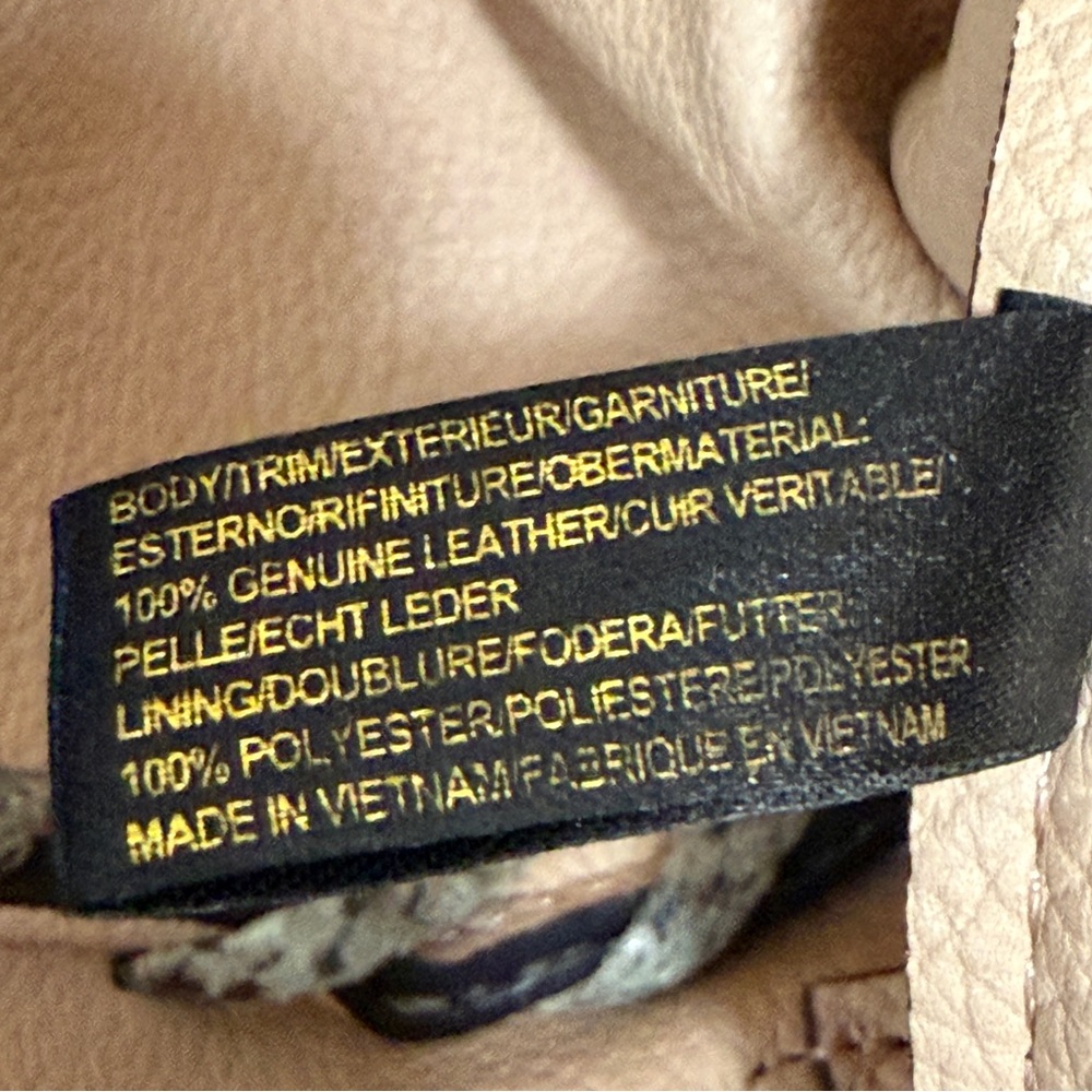 Aimee Kestenberg Leather Python Textured Tote Bag - image 4